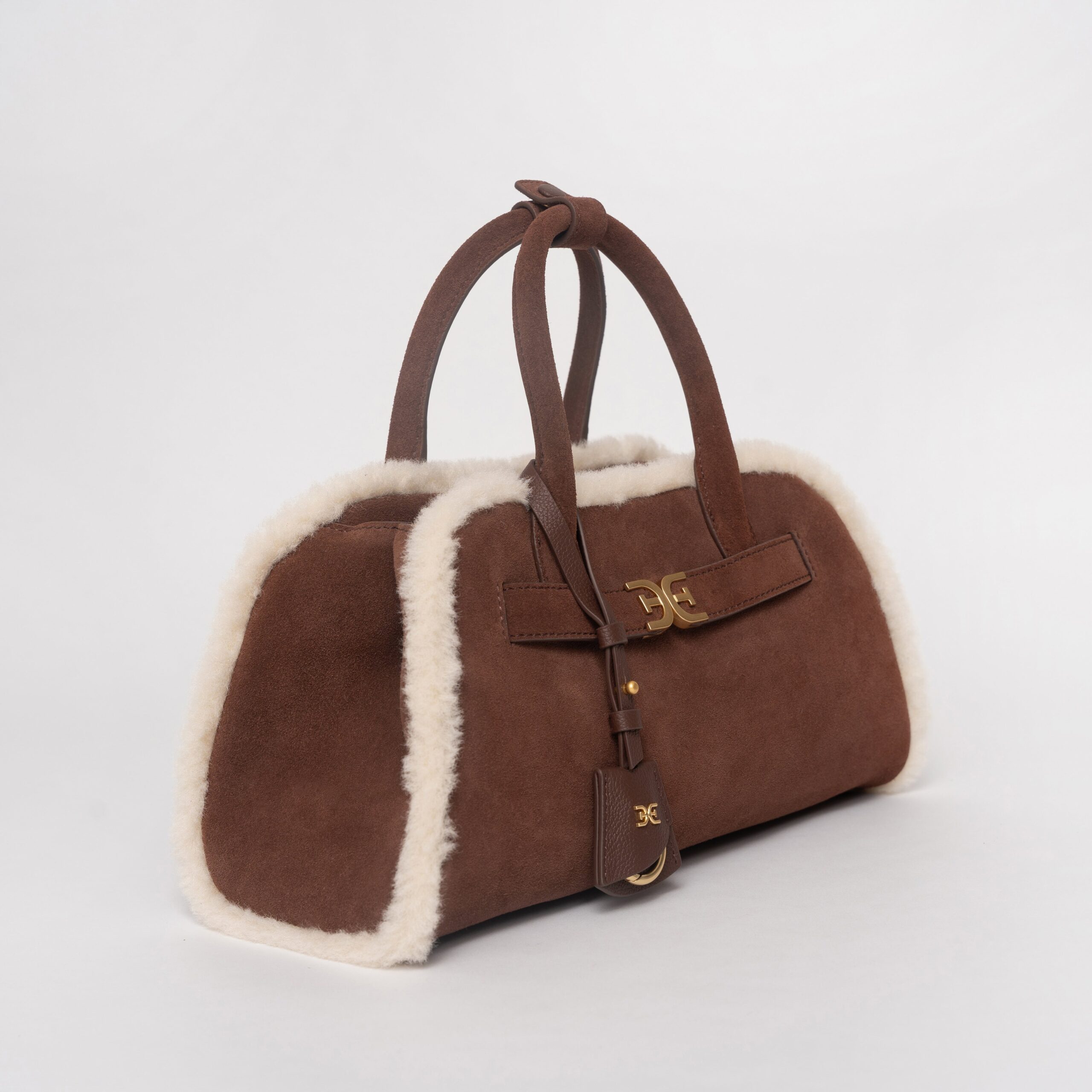 Gaia Shearling Trim Bag - Image 2