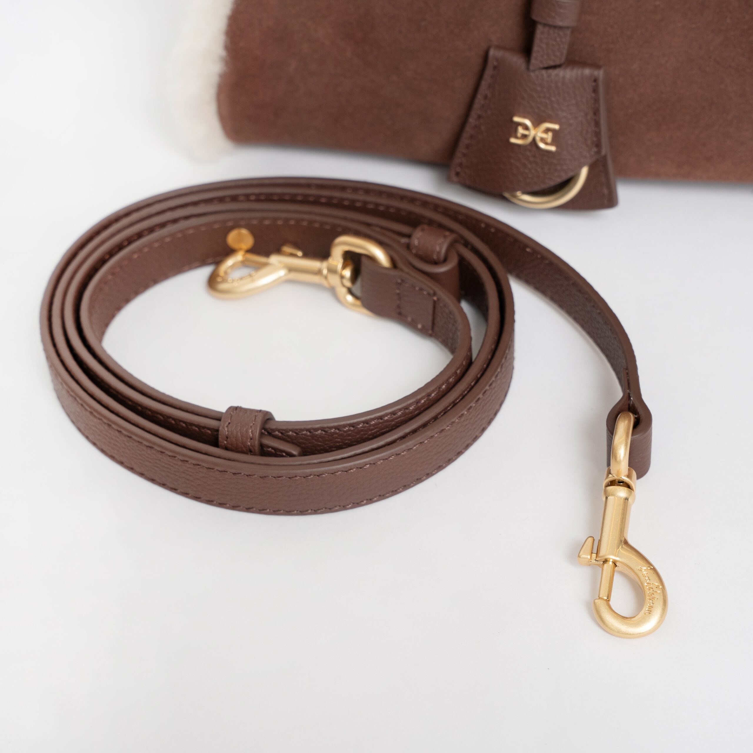 Gaia Shearling Trim Bag - Image 5