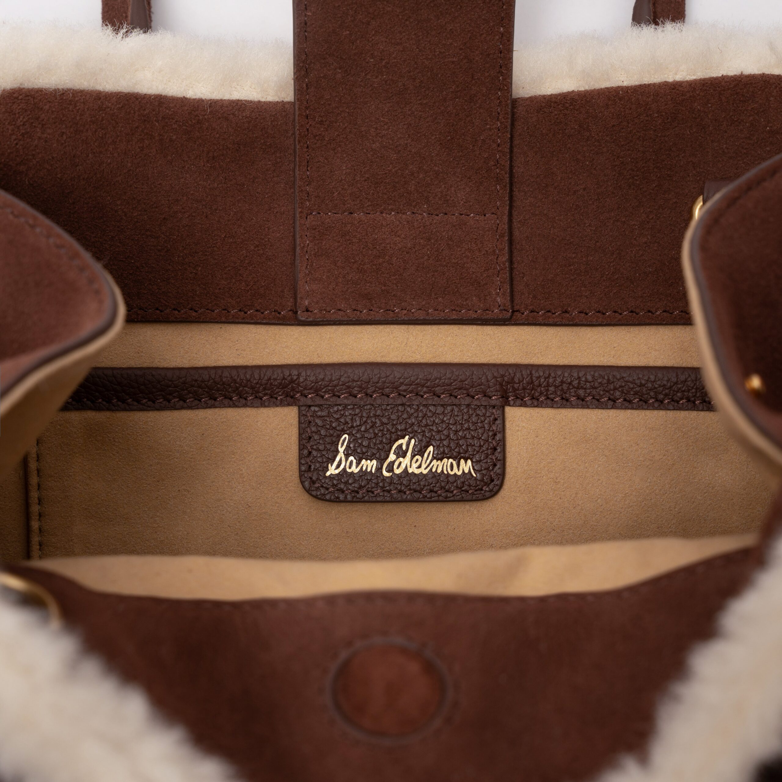 Gaia Shearling Trim Bag - Image 6