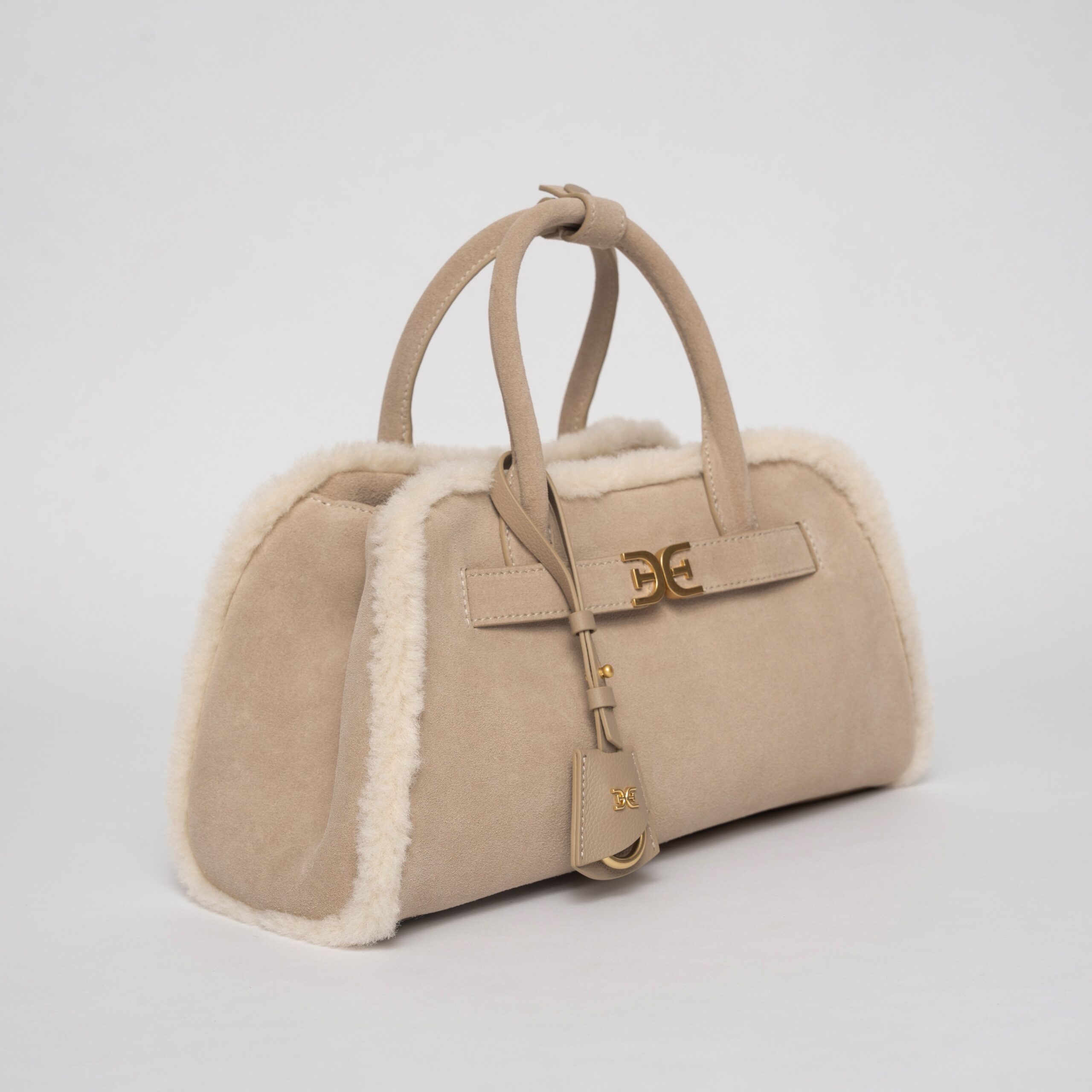 Gaia Shearling Trim Bag - Image 2