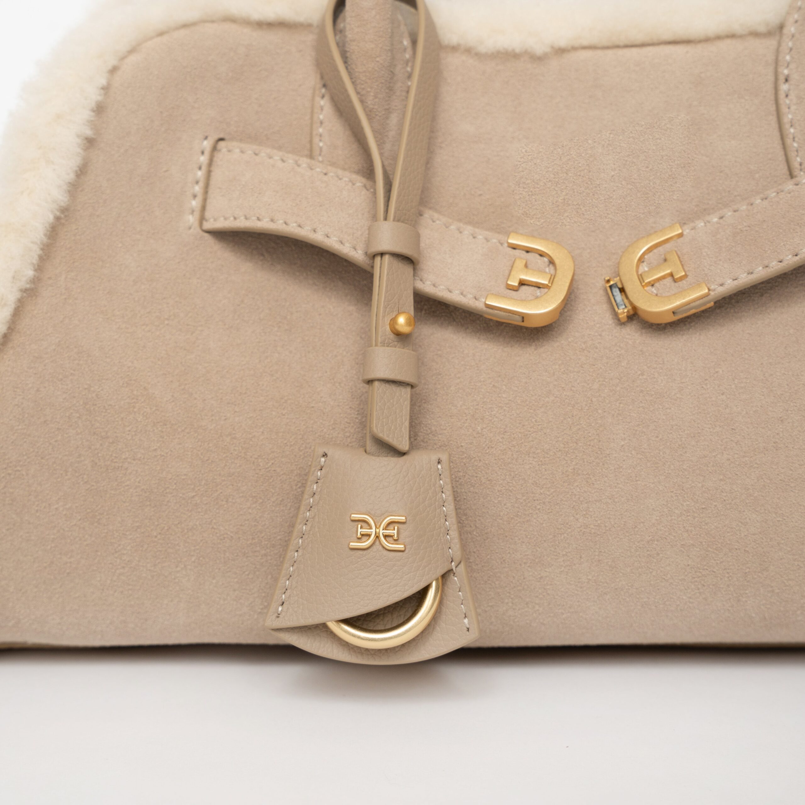 Gaia Shearling Trim Bag - Image 4